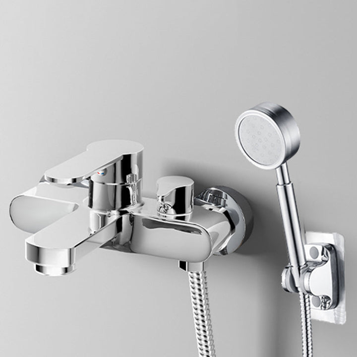 Lisslune | Popular Wall-Mounted Bathtub Faucet Fixed Lever Handle Bathtub Filler Trim