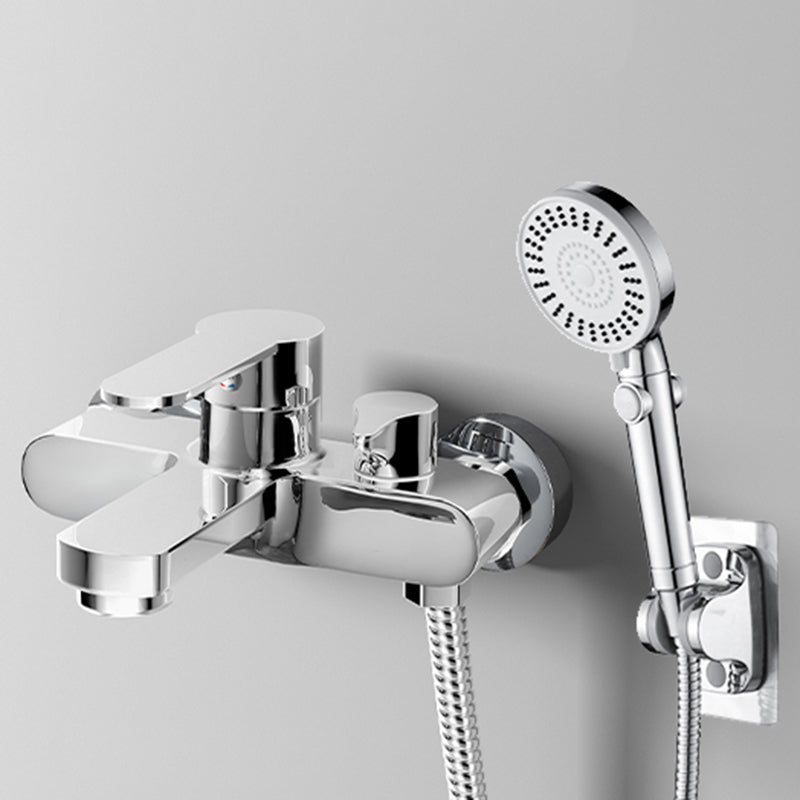 Lisslune | Popular Wall-Mounted Bathtub Faucet Fixed Lever Handle Bathtub Filler Trim