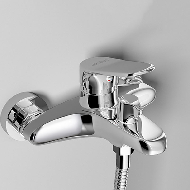 Lisslune | Popular Wall-Mounted Bathtub Faucet Fixed Lever Handle Bathtub Filler Trim