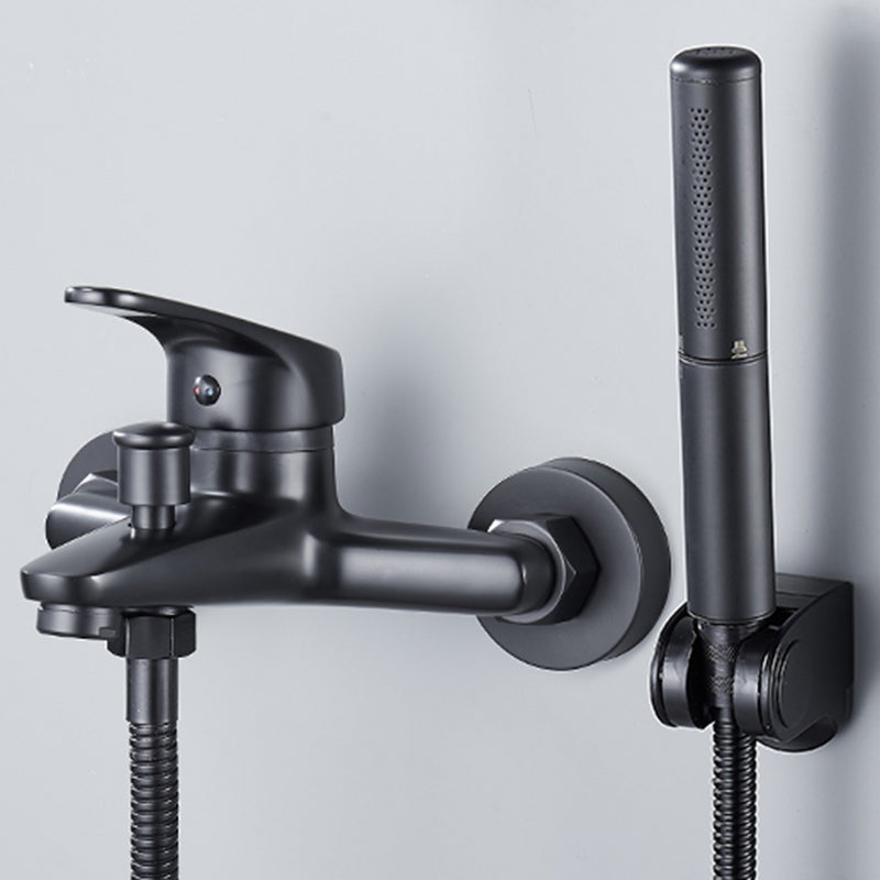 Lisslune | Modern Bathtub Faucet Lever Handle Wall Mounted Fixed Bathtub Faucet