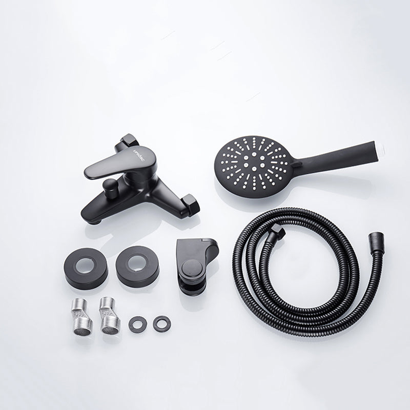 Lisslune | Modern Bathtub Faucet Lever Handle Wall Mounted Fixed Bathtub Faucet