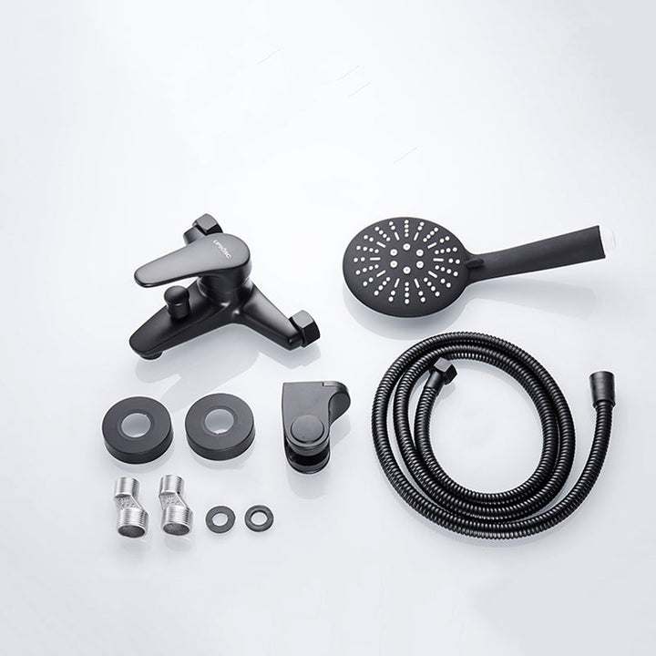 Lisslune | Modern Bathtub Faucet Lever Handle Wall Mounted Fixed Bathtub Faucet
