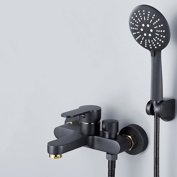 Lisslune | Modern Bathtub Faucet Lever Handle Wall Mounted Fixed Bathtub Faucet