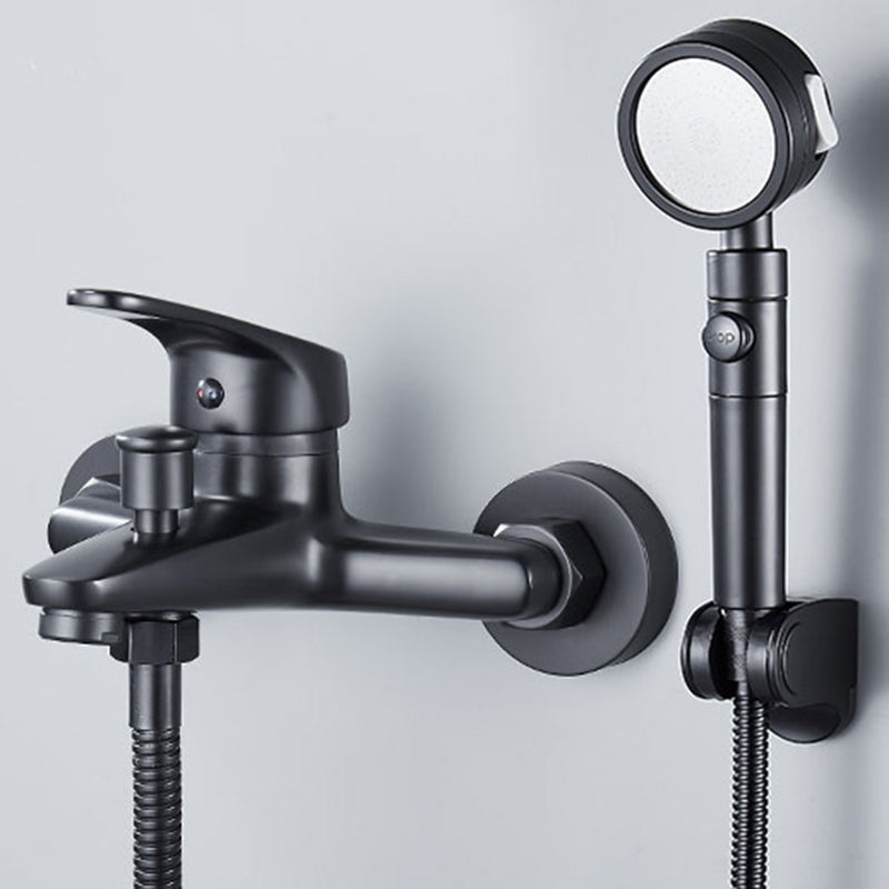 Lisslune | Modern Bathtub Faucet Lever Handle Wall Mounted Fixed Bathtub Faucet