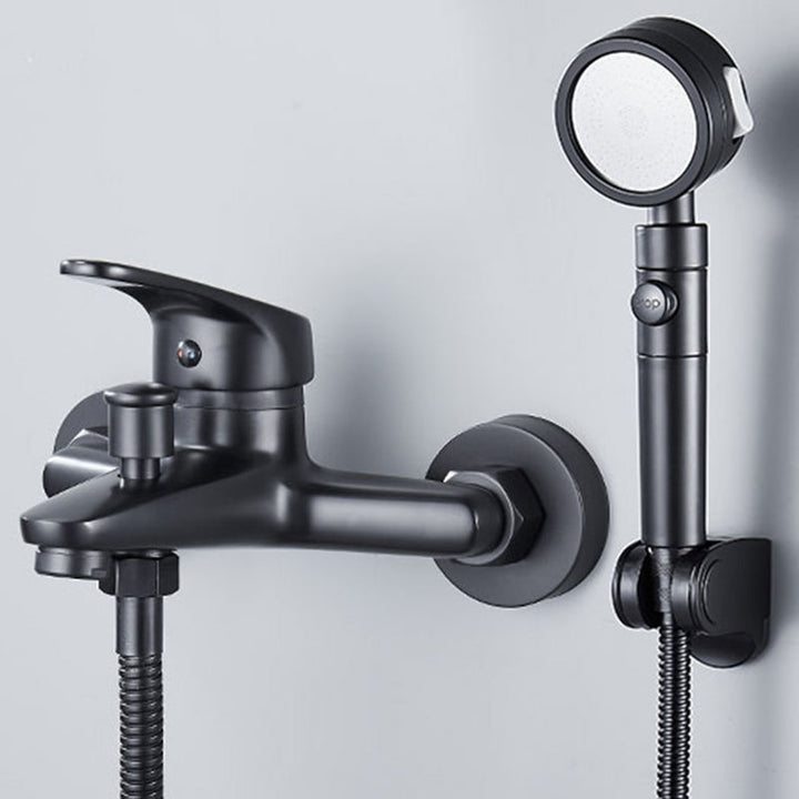 Lisslune | Modern Bathtub Faucet Lever Handle Wall Mounted Fixed Bathtub Faucet