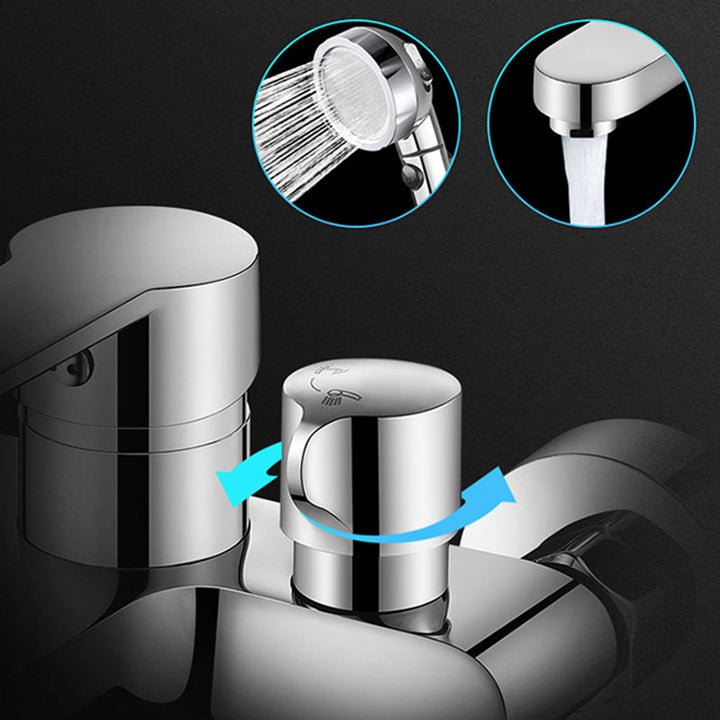Lisslune | Single Lever Bath Mixer 2 Holes Wall Mounted Hand Shower Low Arc Tub Filler
