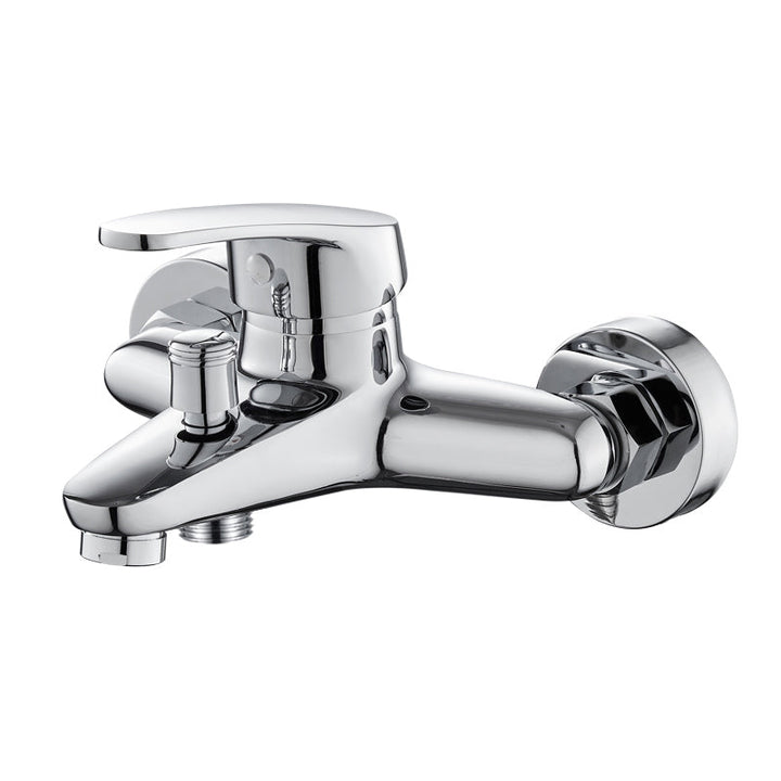 Lisslune | Single Lever Bath Mixer 2 Holes Wall Mounted Hand Shower Low Arc Tub Filler