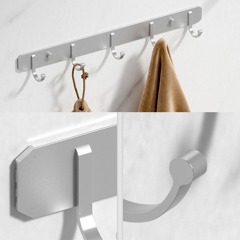 Lisslune | Modern Bathroom Accessories Hardware Set White Metal Bathroom Accessories Kit