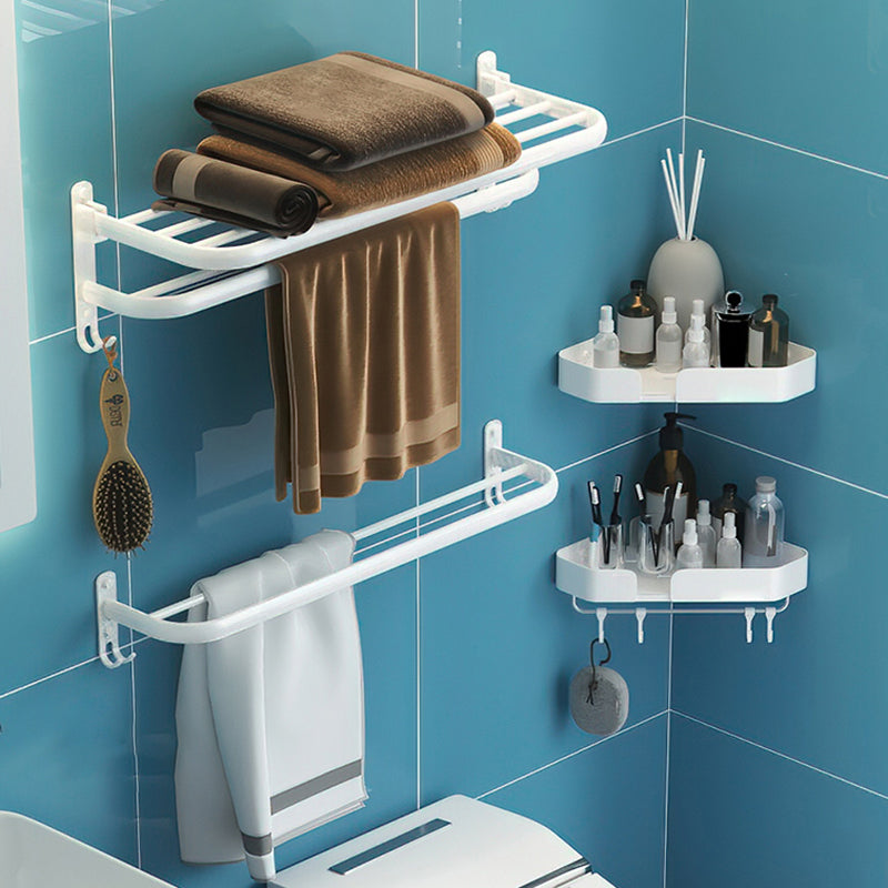 Lisslune | Modern Bathroom Hardware Set White Metal Bathroom Accessory Set