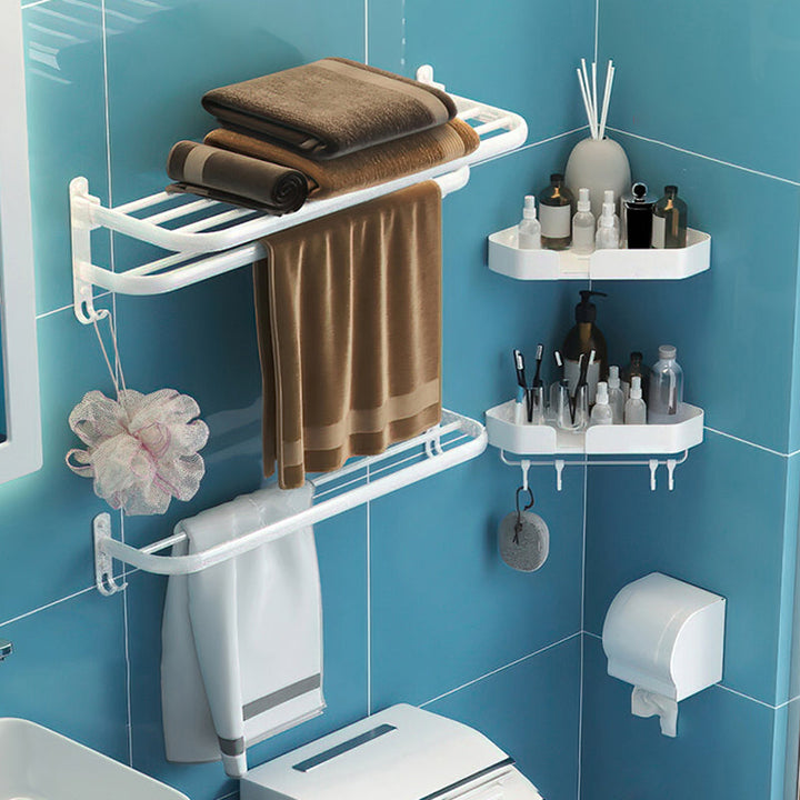 Lisslune | Modern Bathroom Hardware Set White Metal Bathroom Accessories Set