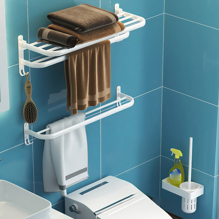 Lisslune | Modern Bathroom Hardware Set White Metal Bathroom Accessories Set