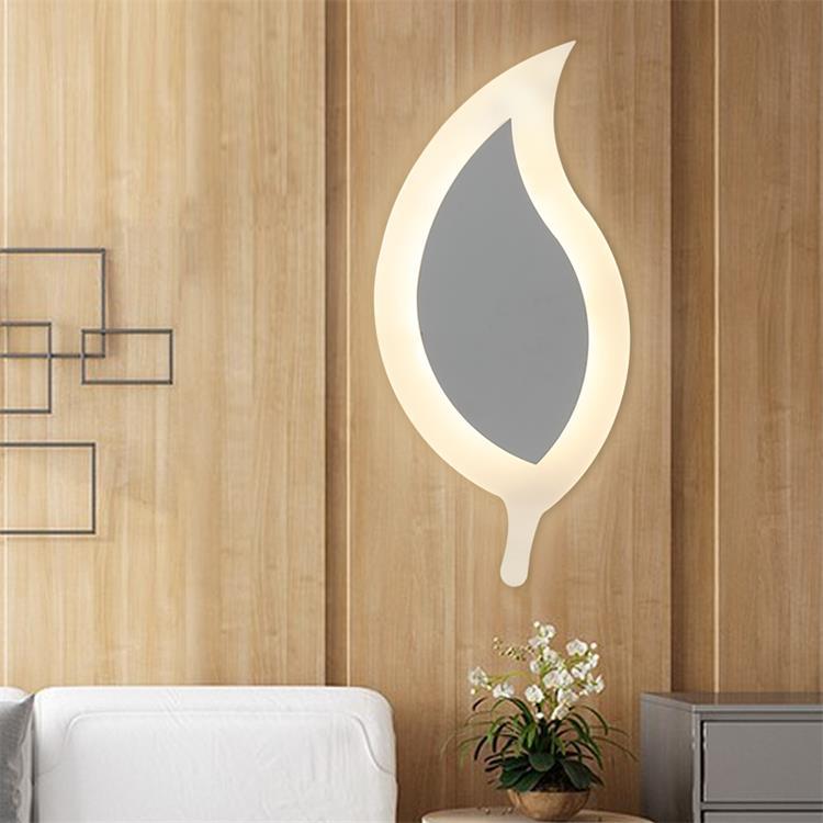 Skørter | Acrylic Slim Panel Wall Lamp Eye-Friendly Contemporary LED Wall Lamp in White for Dining Room
