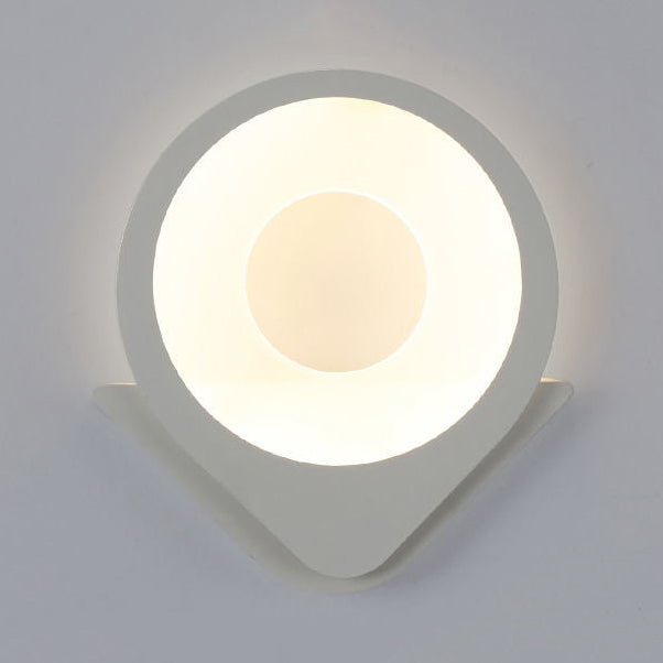 Skørter | Acrylic Slim Panel Wall Lamp Eye-Friendly Contemporary LED Wall Lamp in White for Dining Room