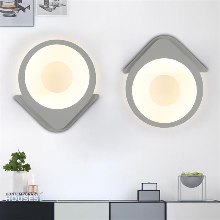 Skørter | Acrylic Slim Panel Wall Lamp Eye-Friendly Contemporary LED Wall Lamp in White for Dining Room
