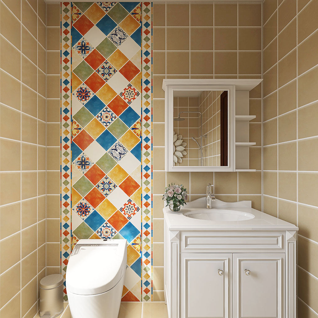 Lisslune | Modern Peel-and-Stick Backsplash Wall Tiles made of Plastic Mosaic Tile Wallpaper for the Kitchen