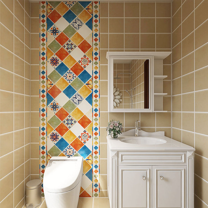 Lisslune | Modern Peel-and-Stick Backsplash Wall Tiles made of Plastic Mosaic Tile Wallpaper for the Kitchen