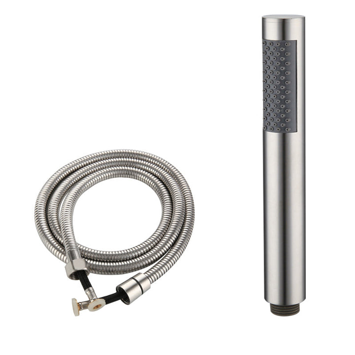 Lisslune | Cylindrical Hand Shower with Self-Cleaning Stainless Steel Wall Shower Head