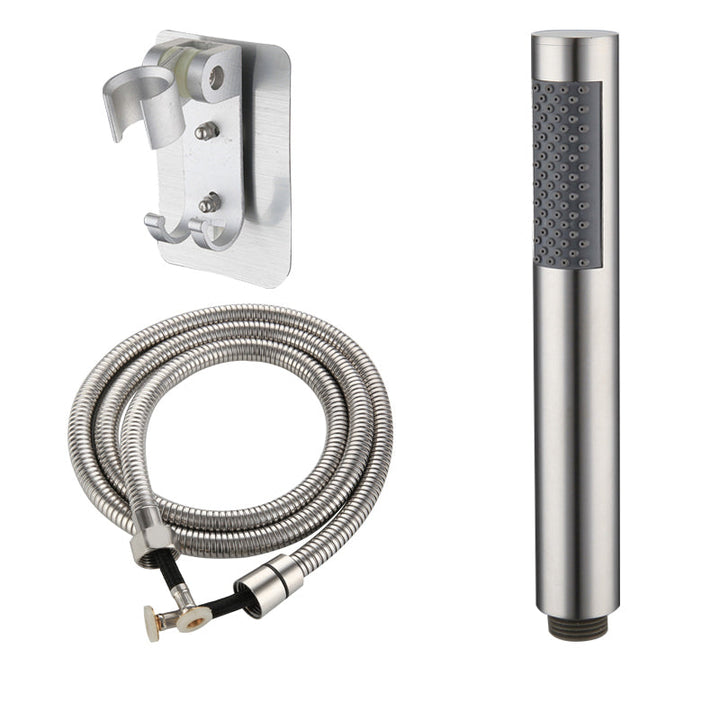 Lisslune | Cylindrical Hand Shower with Self-Cleaning Stainless Steel Wall Shower Head
