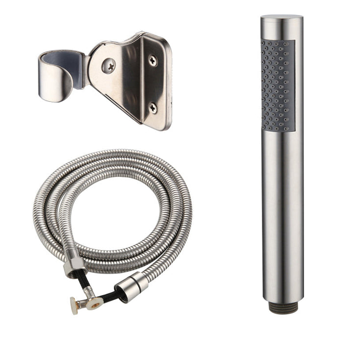 Lisslune | Cylindrical Hand Shower with Self-Cleaning Stainless Steel Wall Shower Head