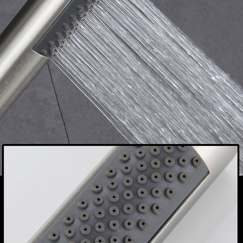Lisslune | Cylindrical Hand Shower with Self-Cleaning Stainless Steel Wall Shower Head