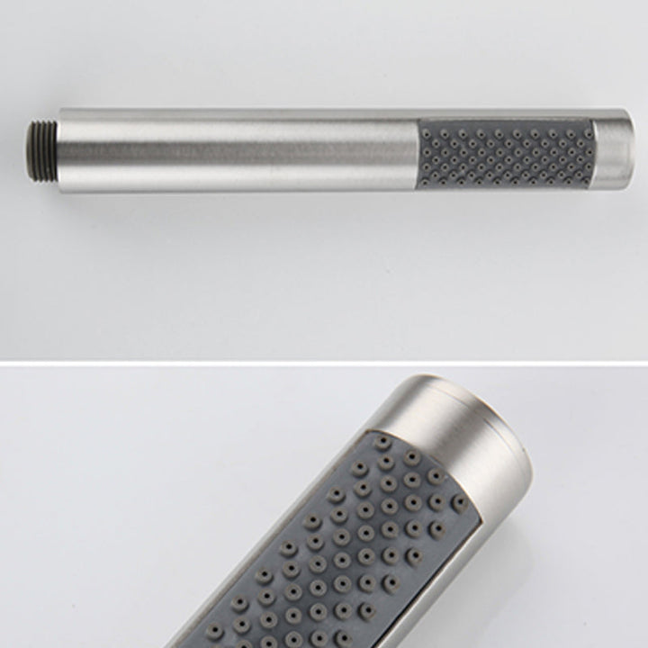 Lisslune | Cylindrical Hand Shower with Self-Cleaning Stainless Steel Wall Shower Head