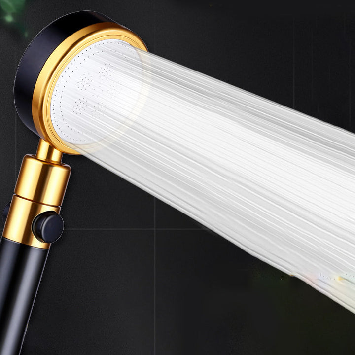 Lisslune | Modern Metal Hand Shower in Black Water efficient round Shower Head