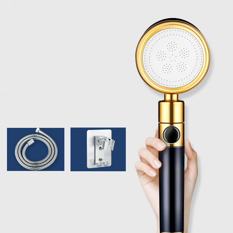 Lisslune | Modern Metal Hand Shower in Black Water efficient round Shower Head