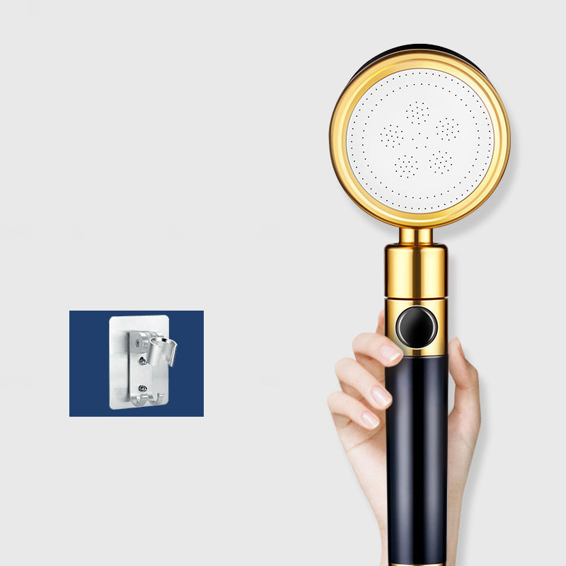 Lisslune | Modern Metal Hand Shower in Black Water efficient round Shower Head