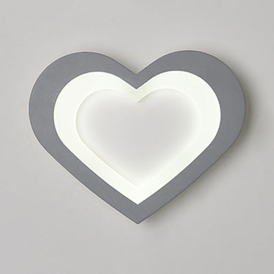 Skørter | Integrated LED Cartoon Wall Mount Light Modern Simple Acrylic Wall Lighting in White