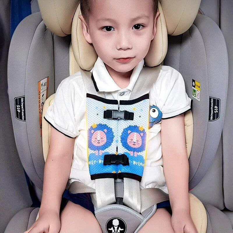 Lisslune | Children's cartoon seat belt shoulder protector - Safety seat anti-slip accessory