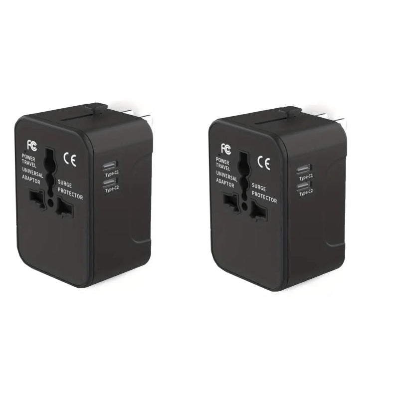Lisslune | Universal travel adapter with dual USB ports