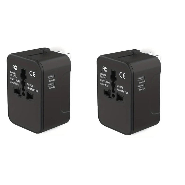 Lisslune | Universal travel adapter with dual USB ports