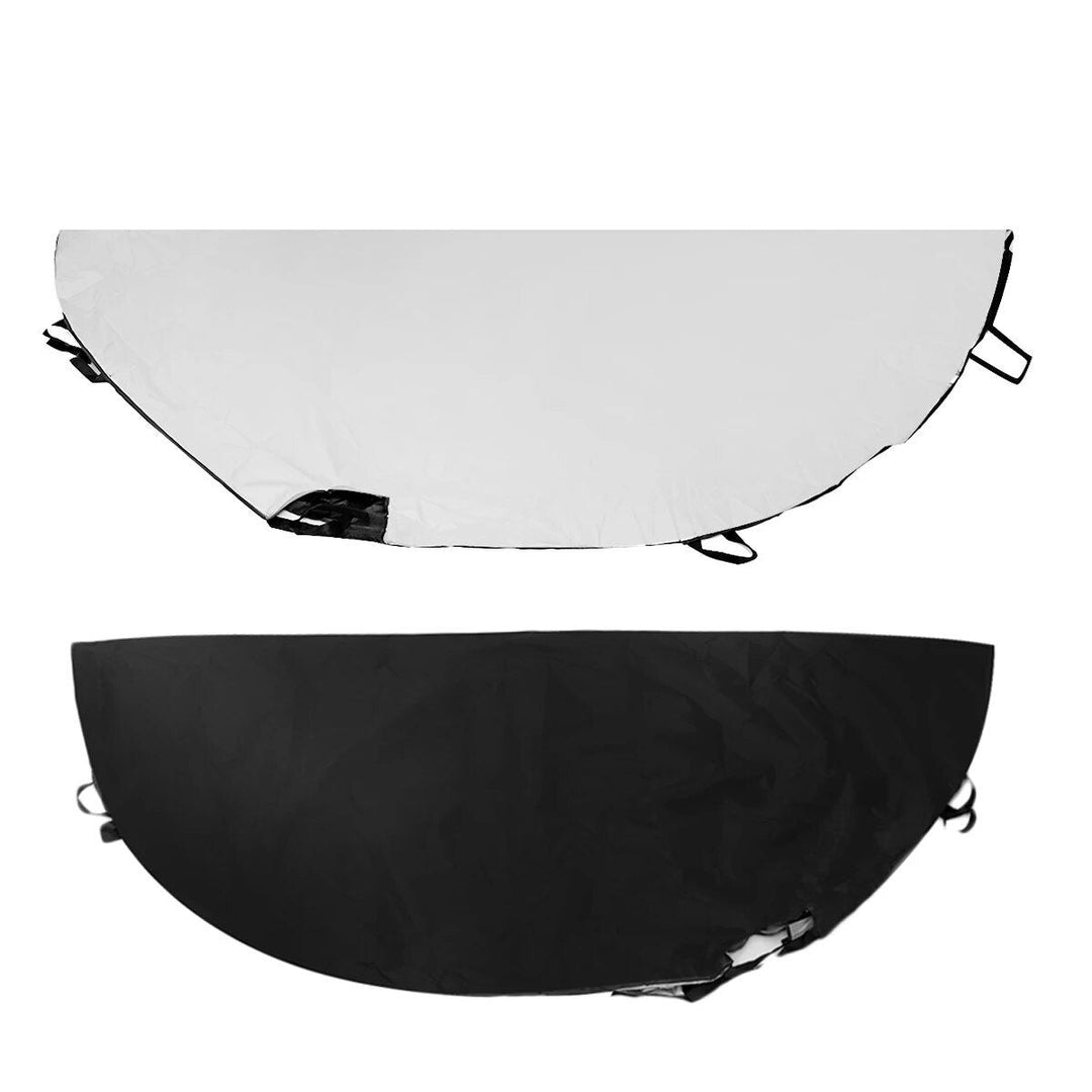 Lisslune | 420D Waterproof Half Car Cover – UV Protection, Dustproof Silver/Black Top for Mazda MX-5