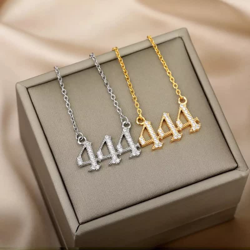 Lisslune | Zirconia English Numbers Necklace – Seraphina