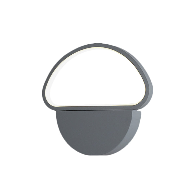 Lisslune | Mushroom-shaped wall lamp wall light contemporary acrylic gray LED wall-mounted light for bedroom