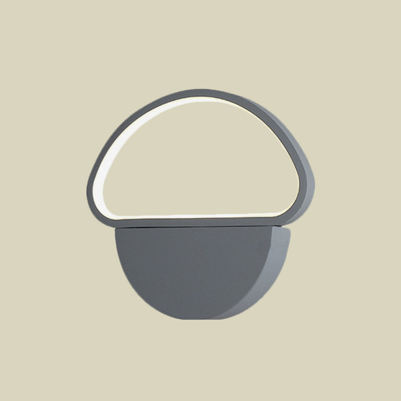 Lisslune | Mushroom-shaped wall lamp wall light contemporary acrylic gray LED wall-mounted light for bedroom