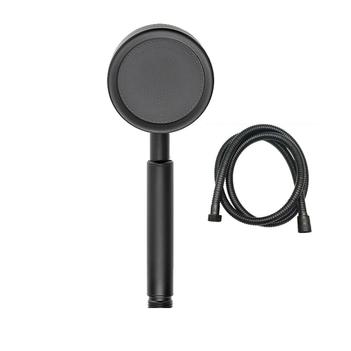 Lisslune | Round Handheld Shower Water Saving Showerhead Made of Stainless Steel