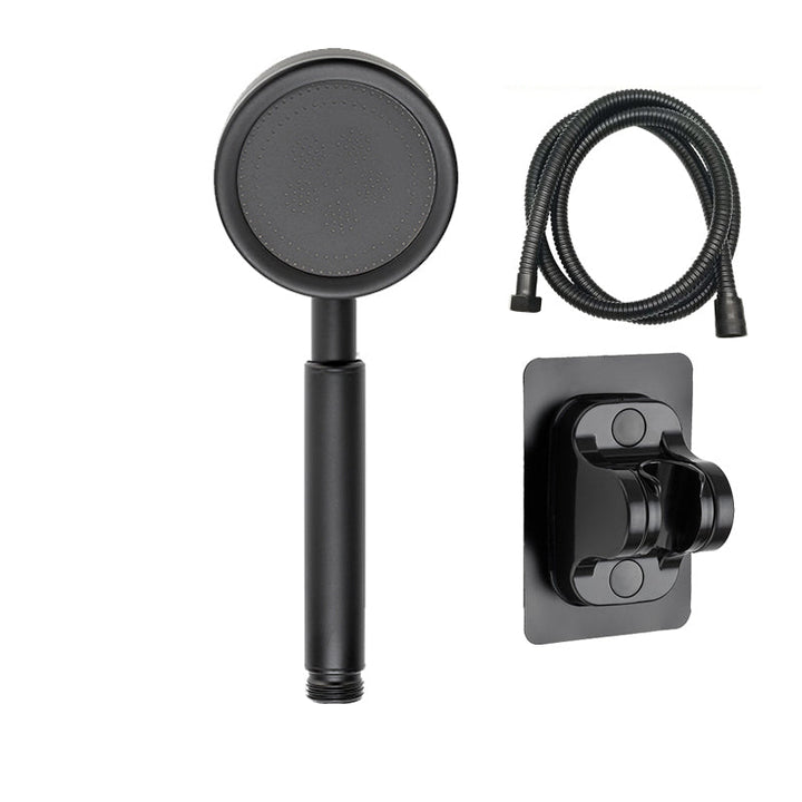 Lisslune | Round Handheld Shower Water Saving Showerhead Made of Stainless Steel