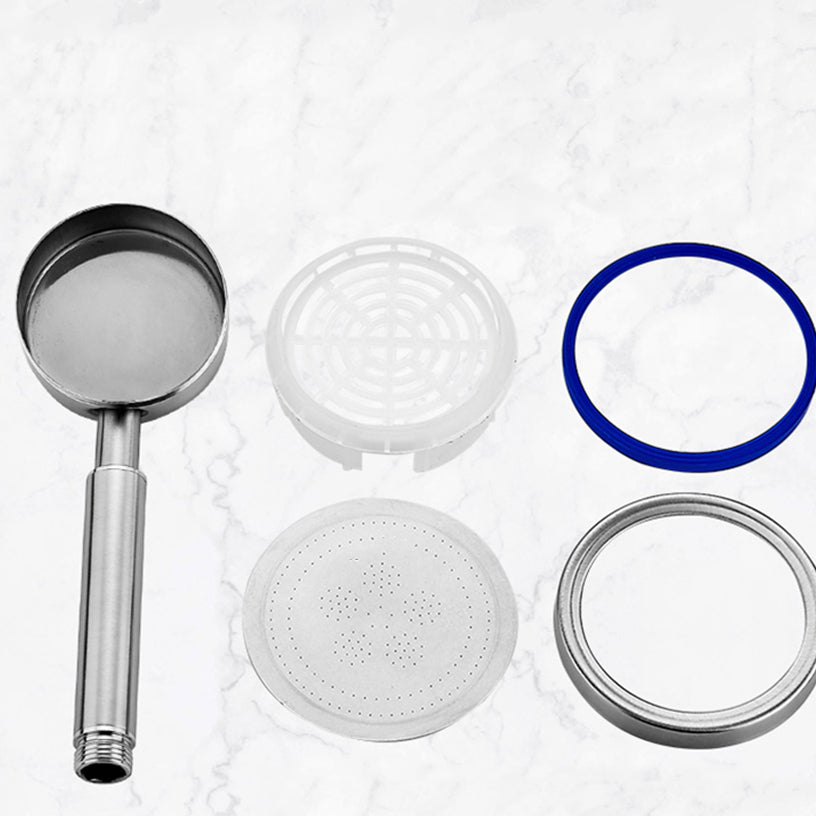 Lisslune | Round Handheld Shower Water Saving Showerhead Made of Stainless Steel