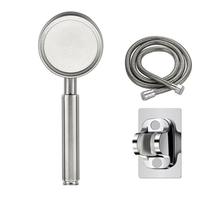 Lisslune | Round Handheld Shower Water Saving Showerhead Made of Stainless Steel