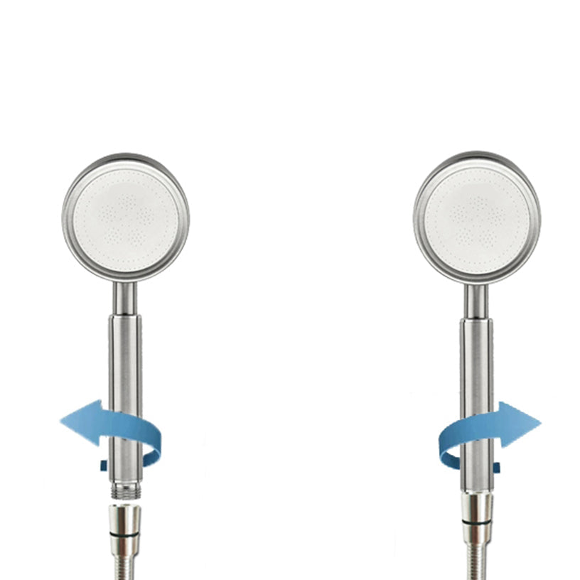 Lisslune | Round Handheld Shower Water Saving Showerhead Made of Stainless Steel