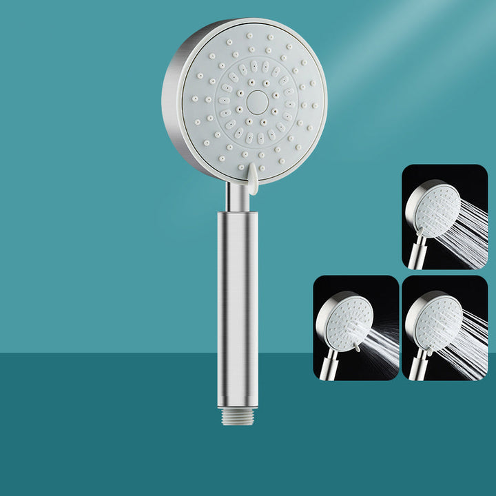 Lisslune | Stainless Steel Round Hand Shower Adjustable Spray Pattern Shower Head