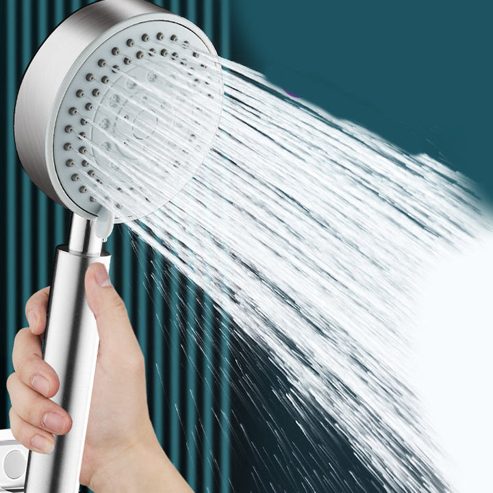 Lisslune | Stainless Steel Round Hand Shower Adjustable Spray Pattern Shower Head