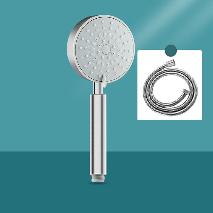 Lisslune | Stainless Steel Round Hand Shower Adjustable Spray Pattern Shower Head