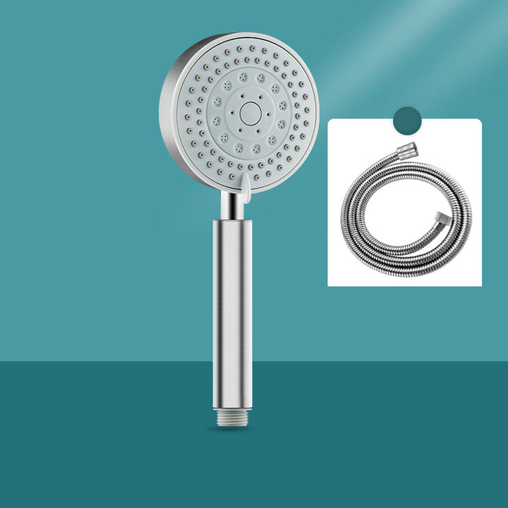 Lisslune | Stainless Steel Round Hand Shower Adjustable Spray Pattern Shower Head