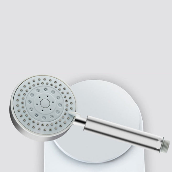 Lisslune | Stainless Steel Round Hand Shower Adjustable Spray Pattern Shower Head