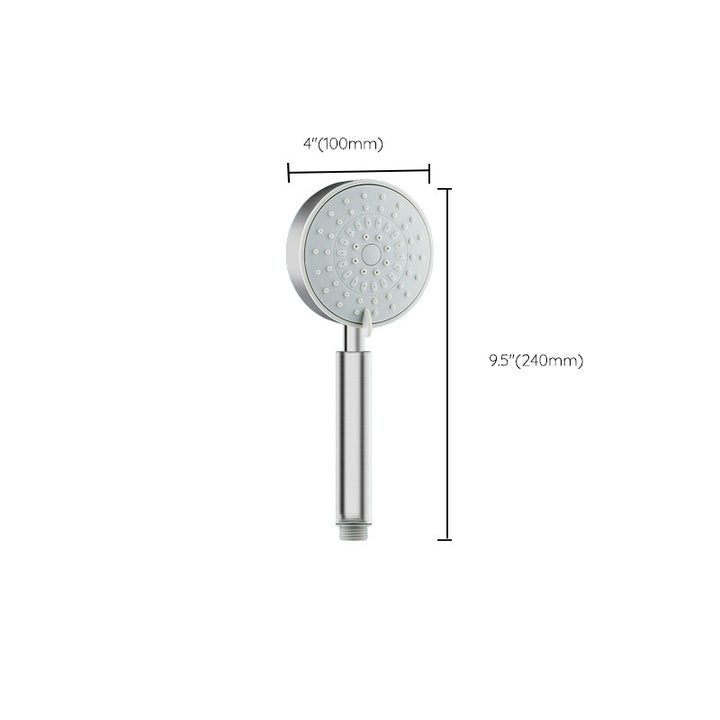 Lisslune | Stainless Steel Round Hand Shower Adjustable Spray Pattern Shower Head