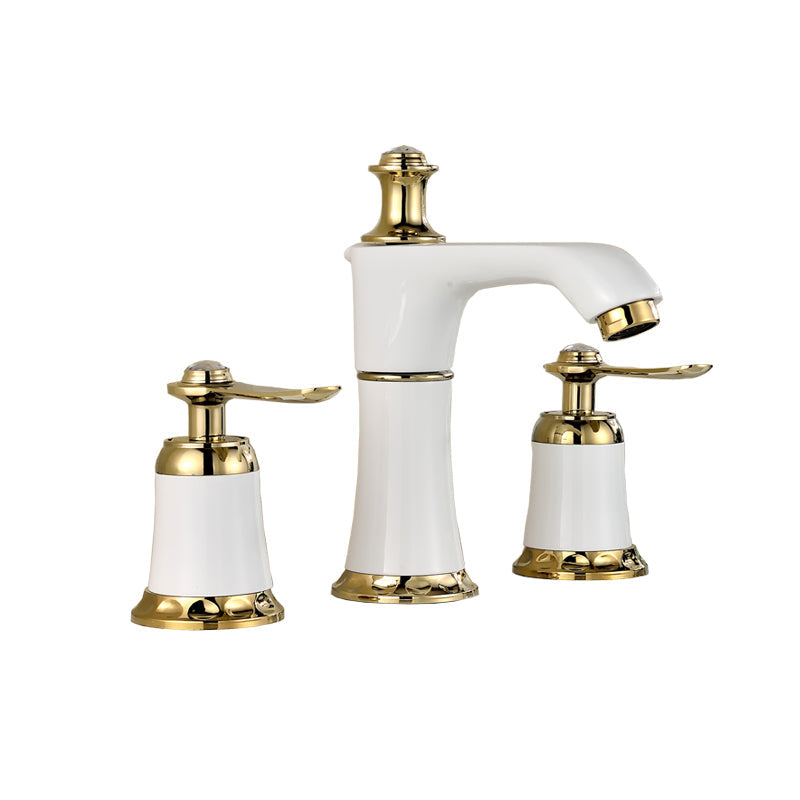 Lisslune | Glam Bathtub Faucet Trim Deck Mounted Lever Handle Swivel Spout Bathtub Faucet