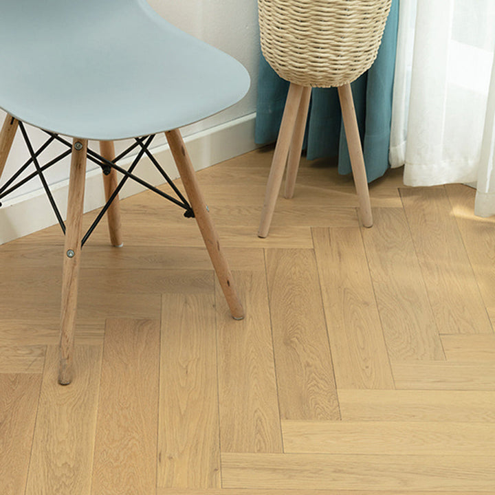 Lisslune | Traditional Wood Tiles Wire Brushed Parquet Click Lock Wood Floor Panels