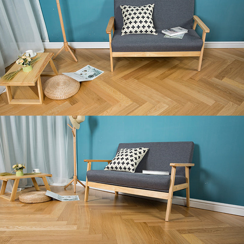 Lisslune | Traditional Wood Tiles Wire Brushed Parquet Click Lock Wood Floor Panels